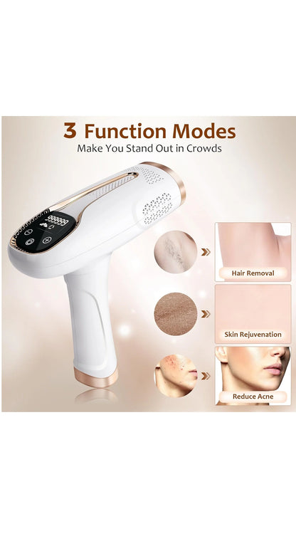 Women’S IPL Hair Removal System with 990000 Flashes Painless Laser Epilator for Home Use Body and Bikini