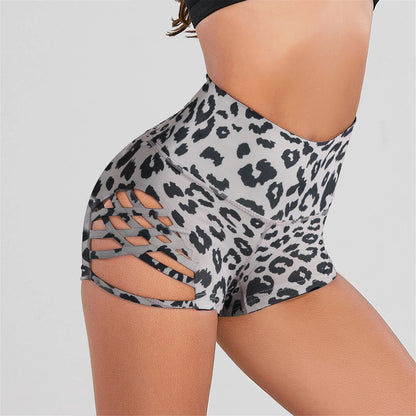 New in Shorts for Women Casual Summer High Waist Tight Yoga Shorts Large Hollow Sexy Fitness Shorts plus Size Shorts for Girls