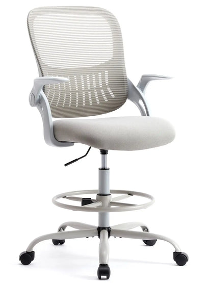 JHK Ergonomic Mesh Backrest Office Chair with Adjustable Height and Rolling Wheels for Home and Gaming Use