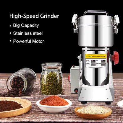 Dry Food Grinder Mill 800G 700G - Grain Spice Herb Cereal Coffee Grinder Gristmill for Flour Powder Crushing