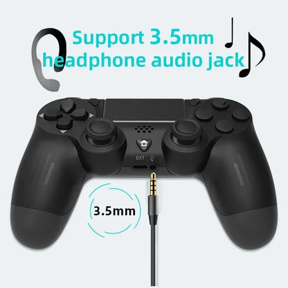 DATA FORG Bluetooth-Compatible Game Controller for Ps4/Slim/Pro Wireless Gamepad for PC Dual Vibration Joystick for Ios/Android