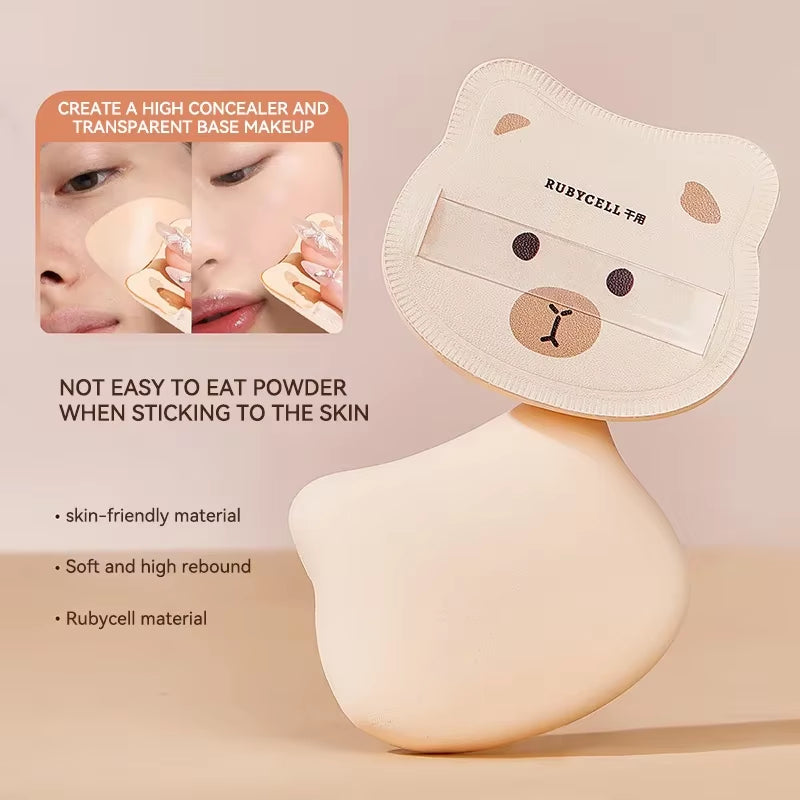 Dual-Use Soft Marshmallow Air Cushion Sponge Powder Puff for Liquid Foundation and Daily Cosmetic Application