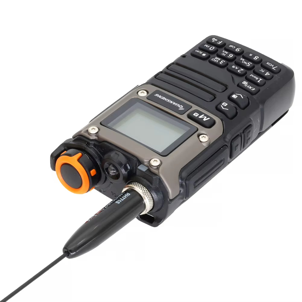RH771S 144/430Mhz Dual Band VHF UHF Titanium Alloy Whip Portable Walkie Talkies Antenna for Baofeng Kenwood Ham Two Way Radio