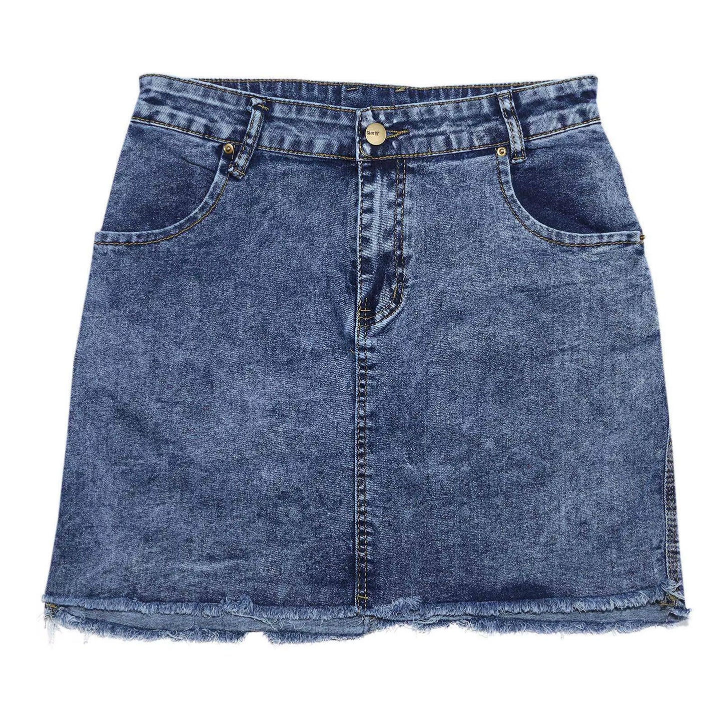 Mini Skirt Women'S Wash Mini Female Short Skirts Summer Women'S Sexy Denim Skirt Skirts for Women Knee Length Casual