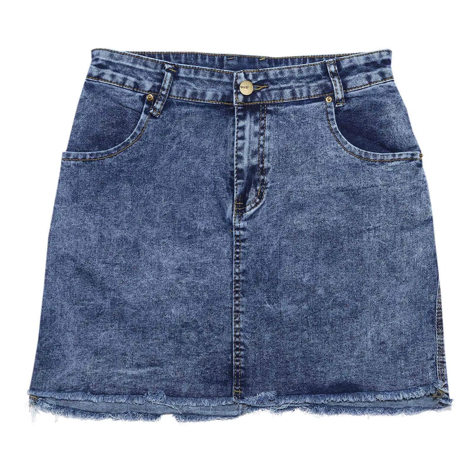 Mini Skirt Women'S Wash Mini Female Short Skirts Summer Women'S Sexy Denim Skirt Skirts for Women Knee Length Casual