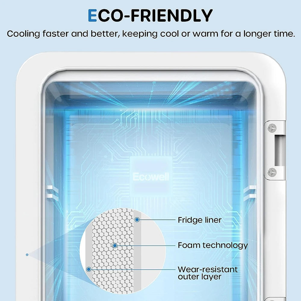 Mini Fridge for Bedroom 4L/6 Can Skincare Fridge AC/DC Portable Compact Small Refrigerator for Office Dorm Car Desk for Skin Care Makeup Cosmetic