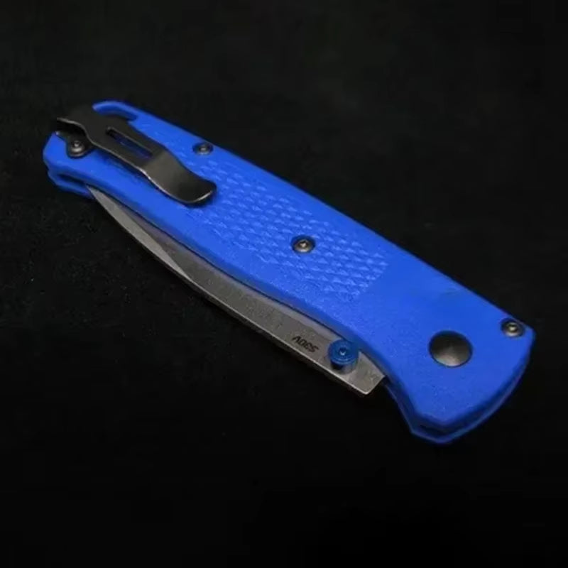 Folding BM 535 EDC Knife with 440C Blade and Nylon Fiber Handle for Outdoor Activities, Hiking, Camping, and Hunting