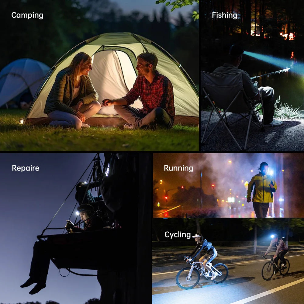 SOFIRN HS42 2100 Lumen Rechargeable Headlamp with SST40 LED and Magnetic Base for Camping