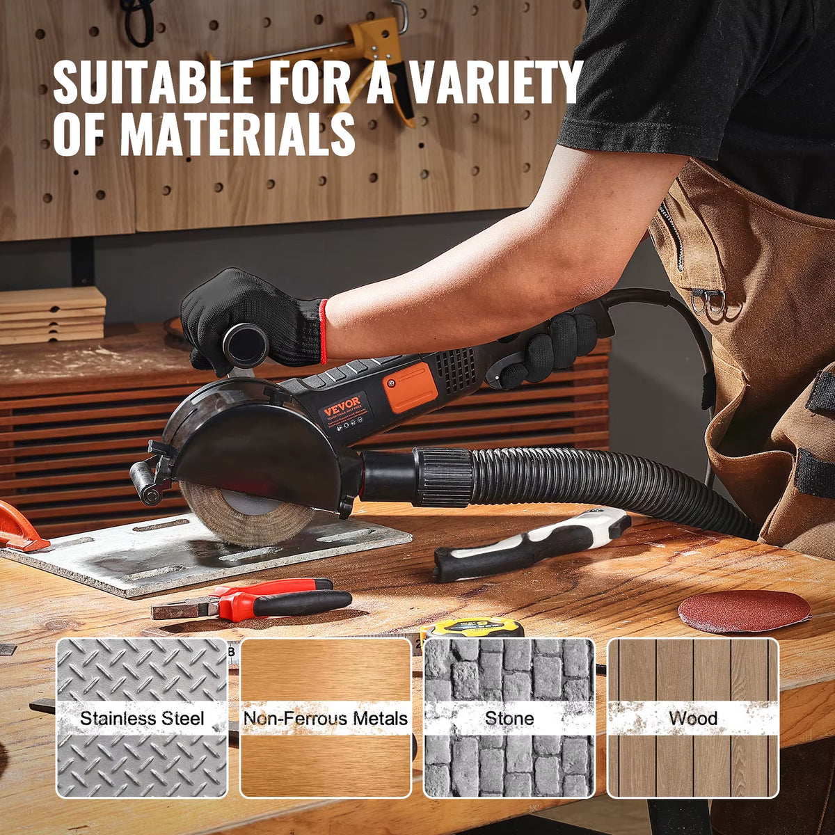 Succebuy Variable Speed Burnishing and Polishing Machine for Metal and Wood Surface Conditioning