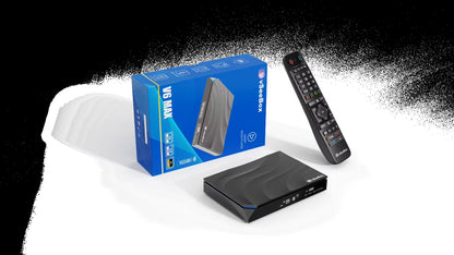 Vseebox V6 Max 2026 - Latest Model, Android 14, 4GB RAM, 64GB Storage, Voice Control, Wi-Fi 6, Parental Control, 8K HDMI, Complete Kit with Remote, HDMI Cable, Power Adapter, and Setup Guide