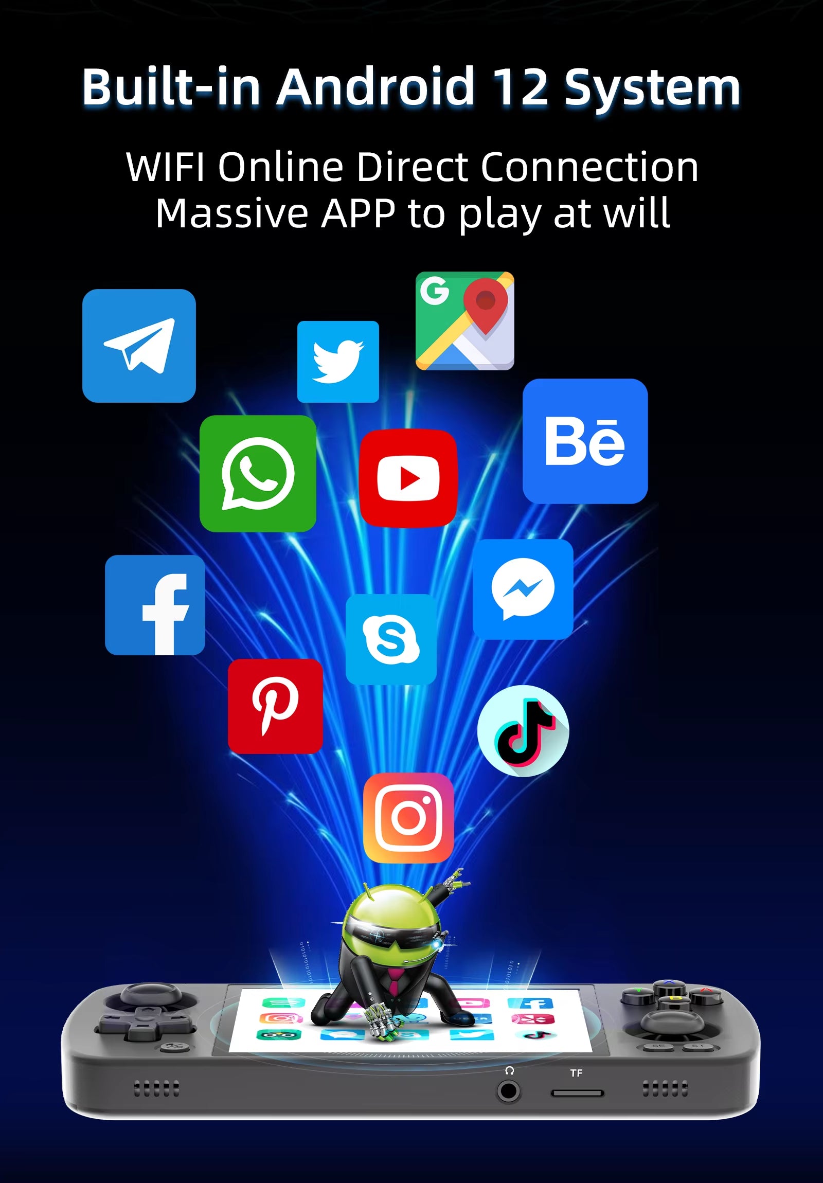 RG405M Handheld Game Console 4'' IPS Touch Screen Android12 System T618 Metal Shell Retro Video Game Player 3000+ Games