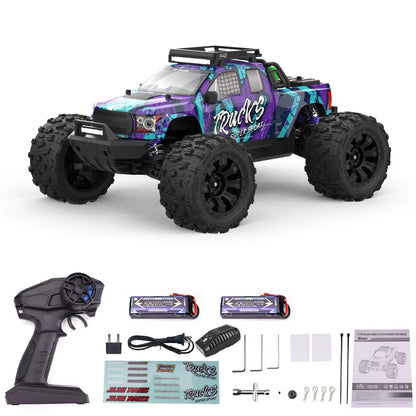JIUSI PT14R V3 1/14 Scale 4WD RC Racing Truck with Brushless Motor, 3S Battery, and 80Km/H Speed - 2.4G Remote Control Off-Road Vehicle