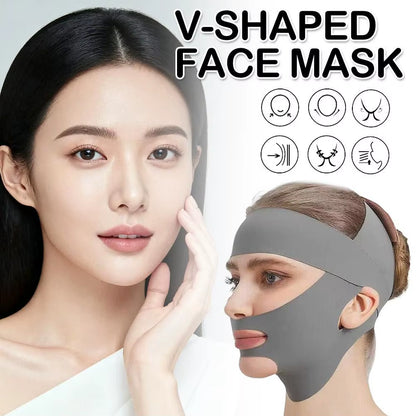 Facial Slimming Bandage for Relaxation and Lift - Double Chin Reduction and Facial Contouring Massage Belt