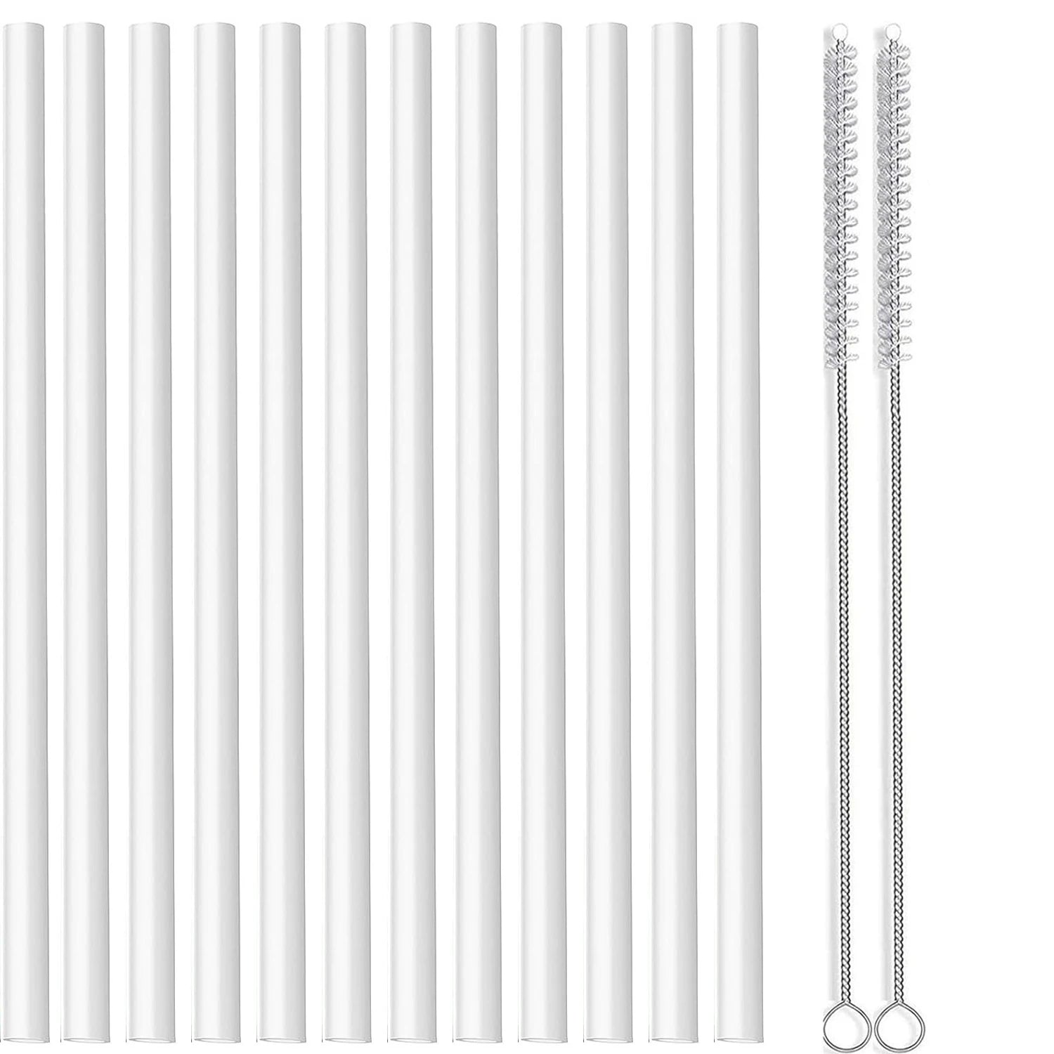 Set of 12 Long Color Replacement Straws for 40 Oz and 30 Oz Tumblers