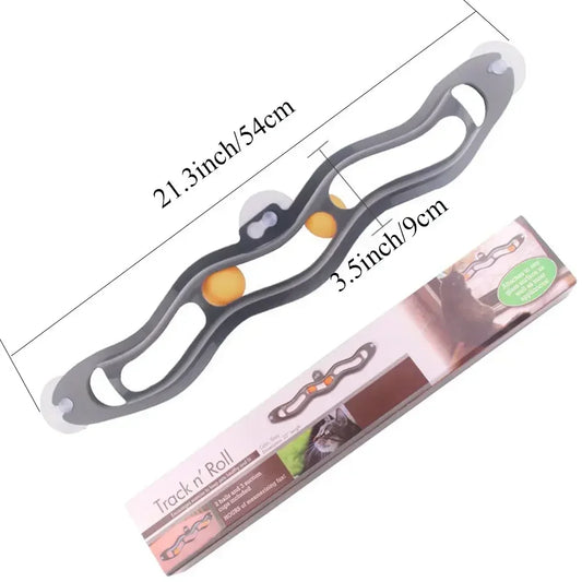 New Track Cat Toy Plastic Sucker Track Ball Pet Accessories Window Table Tennis Adsorption Glass Cat Toy Funny Cat Toys Pet Toys