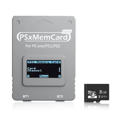 Psxmemcard Gen2 SD2PSX Memory Card for PS1/PS2 SD Card Reader Card Adapter for PS One Game Console save Data Game Card
