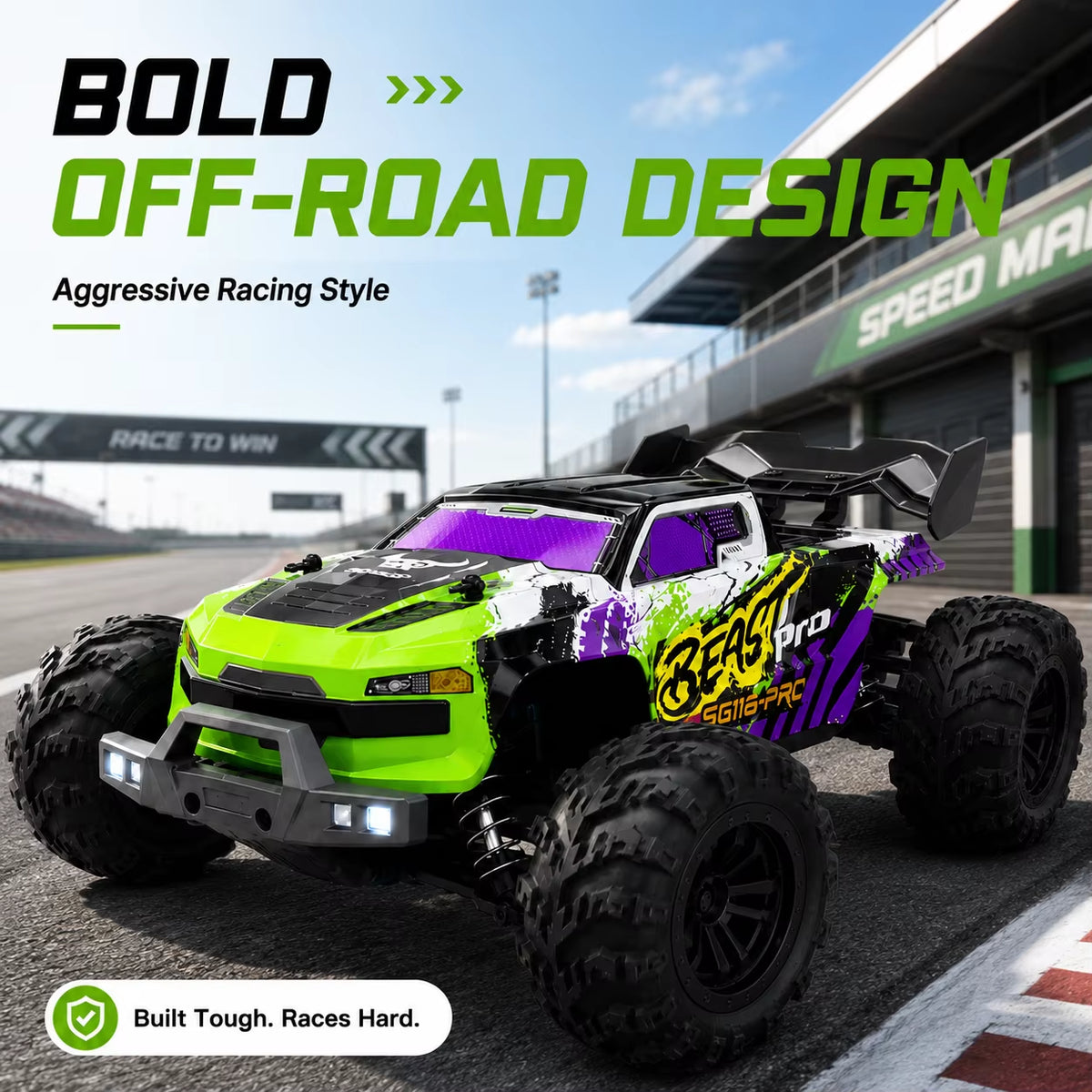 ZNLYRION SG116MAX PRO 1:16 Scale 4WD Off-Road RC Buggy with Optional Brushless Motor and Anti-Slip Tires