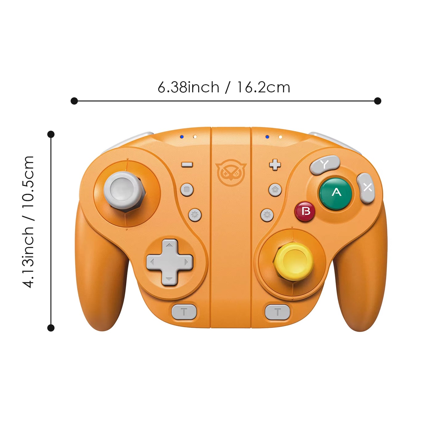 NYXI Wizard  Joystick Wireless Game Controller Orange Gamepad with RGB Lights for Nintendo Switch PC Controller