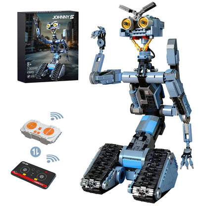 1176-Piece Johnny 5 Robot Building Blocks Set - Short Circuit Model - Classic Movie Collectible - Creative Christmas Gift for Adult Fans