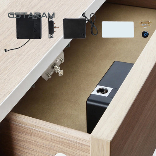 For Wardrobe Furniture Sauna Cupboard Locker Hole-Free Invisible Sensor Induction Cabinet Lock RFID Card Smart Electronic Lock