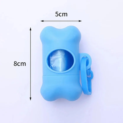 Bone-Shaped Pet Waste Bag Dispenser for Dogs - Convenient Cleaning Solution for Outdoor Use