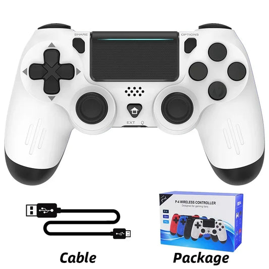 DATA FORG Bluetooth-Compatible Game Controller for Ps4/Slim/Pro Wireless Gamepad for PC Dual Vibration Joystick for Ios/Android