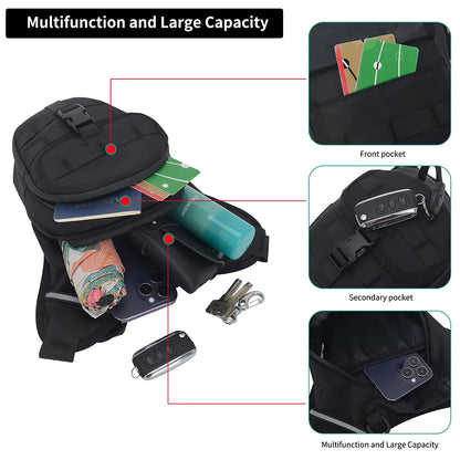 Waterproof Motorcycle Waist Bag Motorbike Riding Drop Leg Bag Men Outdoor Thigh Bag Breathable Moto Bag Large Capacity Chest Bag