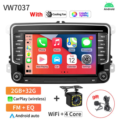 2Din Android 13 Car Radio GPS for VW / Volkswagen Skoda Octavia Golf 5 6 Touran Passat B6 Polo Jetta 2Din Radio Player