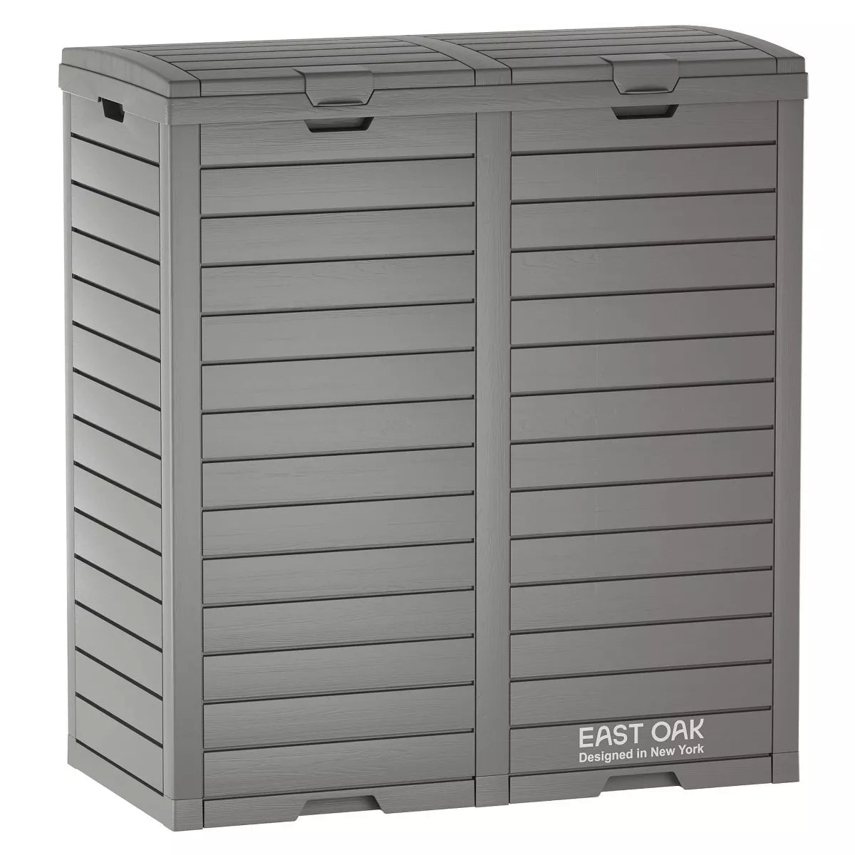 62 Gallon Gray Resin Outdoor Waste Bin