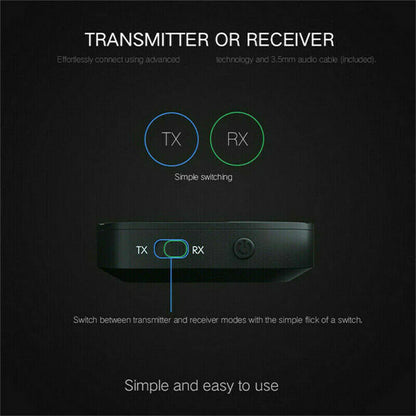 2In1 Bluetooth Transmitter Receiver Wireless Adapter TV Home Stereo A2DP Audio