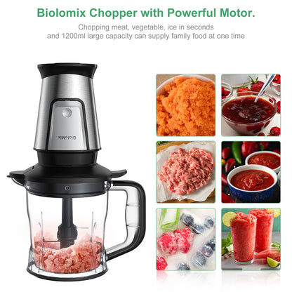 700W 3-In-1 Multifunctional Portable Food Processor Juicer Blender Smoothie Mixer Food Chopper Dry Grinder for Kitchen