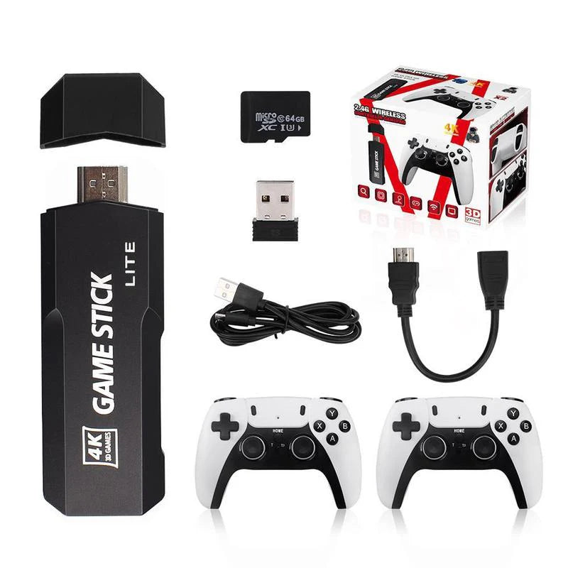  Video Gamepad Console, 2.4G Dual Wireless Game Controller, Support 4K Game Graphics, over 42,000 Classic Retro Games, Best Christmas Gift for Boys!