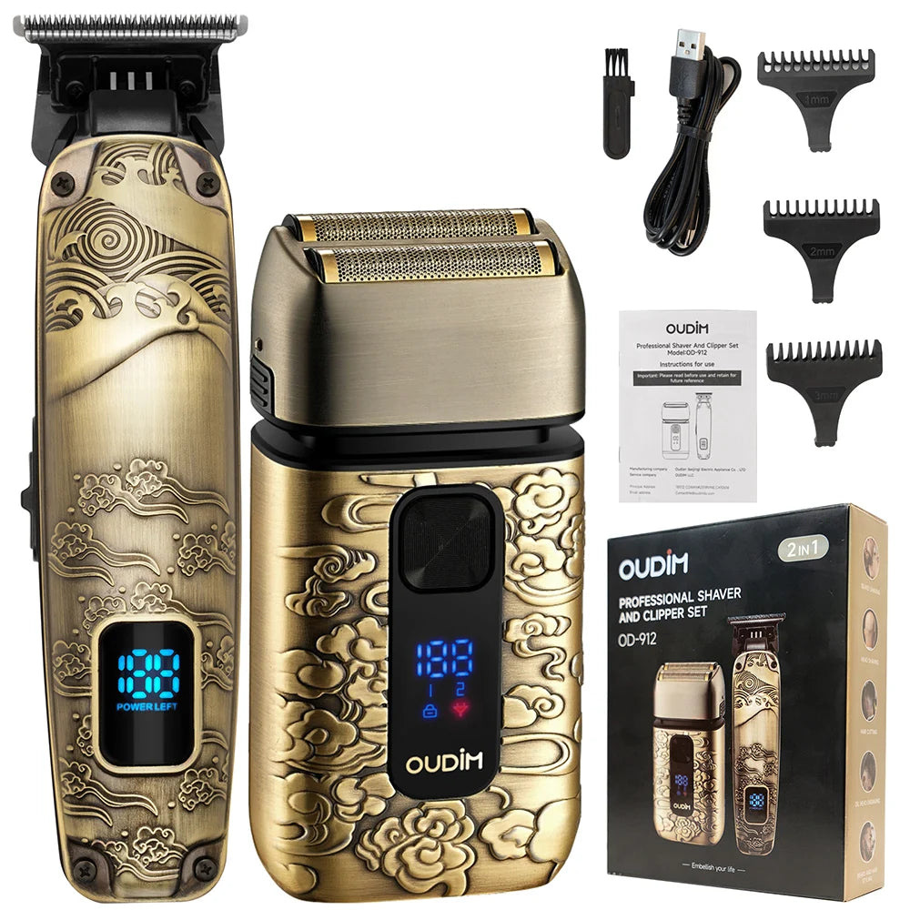 Men's Foil Shaver and Grooming Kit: Head Shaving, Hair and Beard Trimmer, Mustache Grooming, and Bald Head Shaving Solutions
