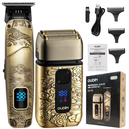 Men's Foil Shaver and Grooming Kit: Head Shaving, Hair and Beard Trimmer, Mustache Grooming, and Bald Head Shaving Solutions