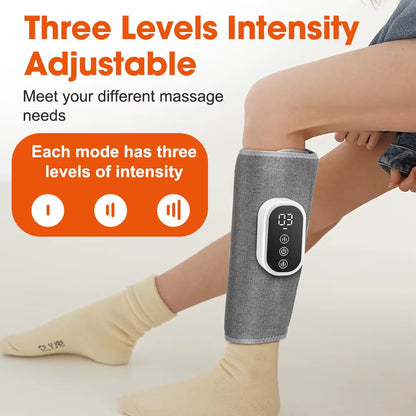360° Wireless Air Pressure Calf Massager with Three Compression Modes for Muscle Relaxation and Fatigue Relief