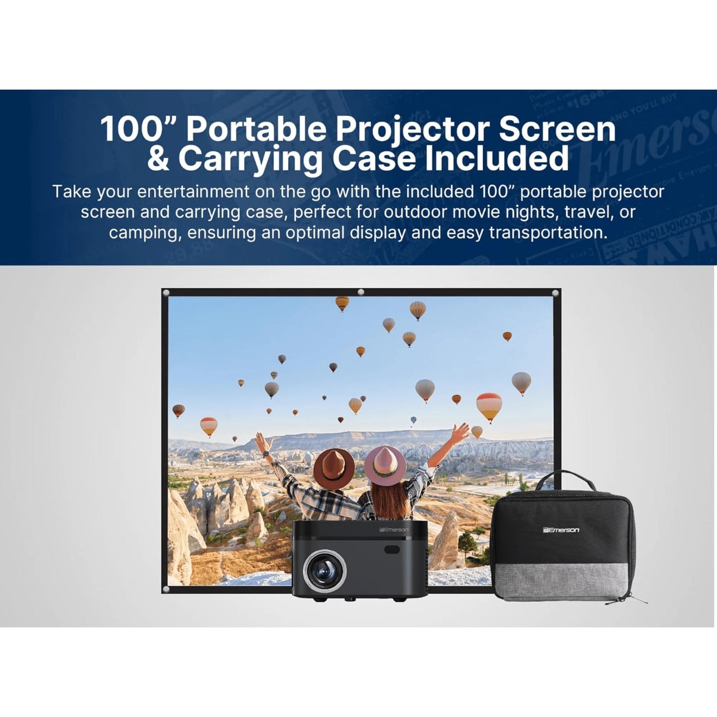 Emerson 120" Home Theater LCD Projector Combo with Built-In DVD Player