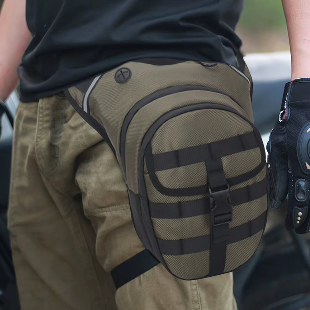 Waterproof Motorcycle Waist Bag Motorbike Riding Drop Leg Bag Men Outdoor Thigh Bag Breathable Moto Bag Large Capacity Chest Bag