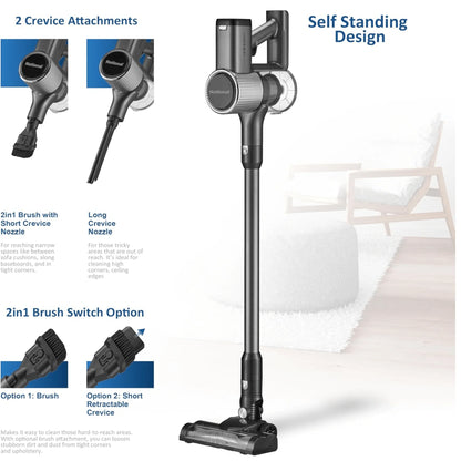 National 2-In-1 Cordless Upright and Handheld Vacuum Cleaner