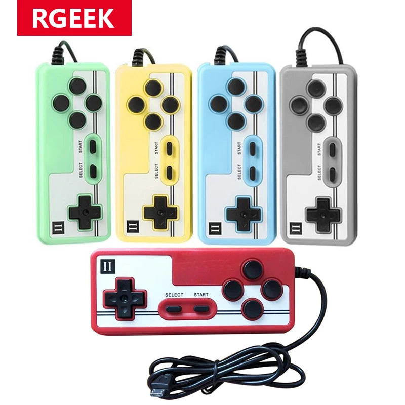 Classic Retro Version of Home Fc Plug-In Double Handheld Game Console Handle Game Controller