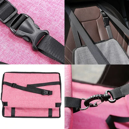 Travel in Style: Waterproof Double Thick Mesh Pet Car Seat Bag & Blanket for Small Dogs - 5 Vibrant Colors Available