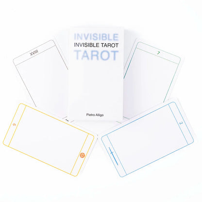 Invisible Tarot 78 Blank Cards Create Your Own Tarot Deck 10.3*6Cm Practicing Your Vision of the Invisible for Family Party