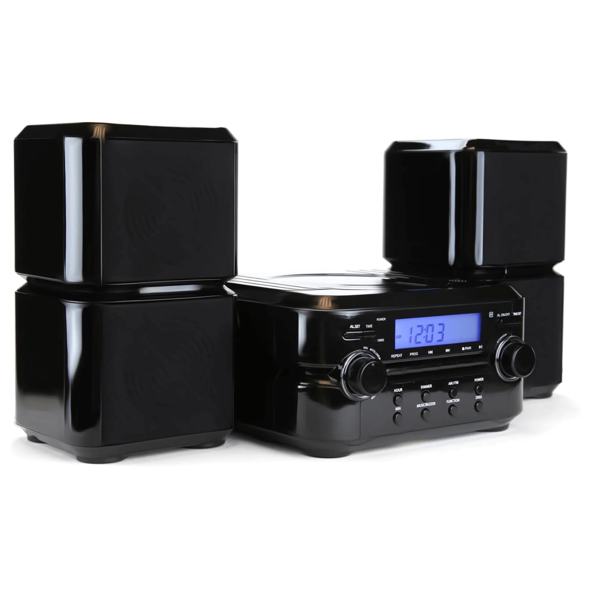 Emerson Bluetooth CD Microsystem W AM/FM Radio & LCD for Cd/Radio/Clock Function