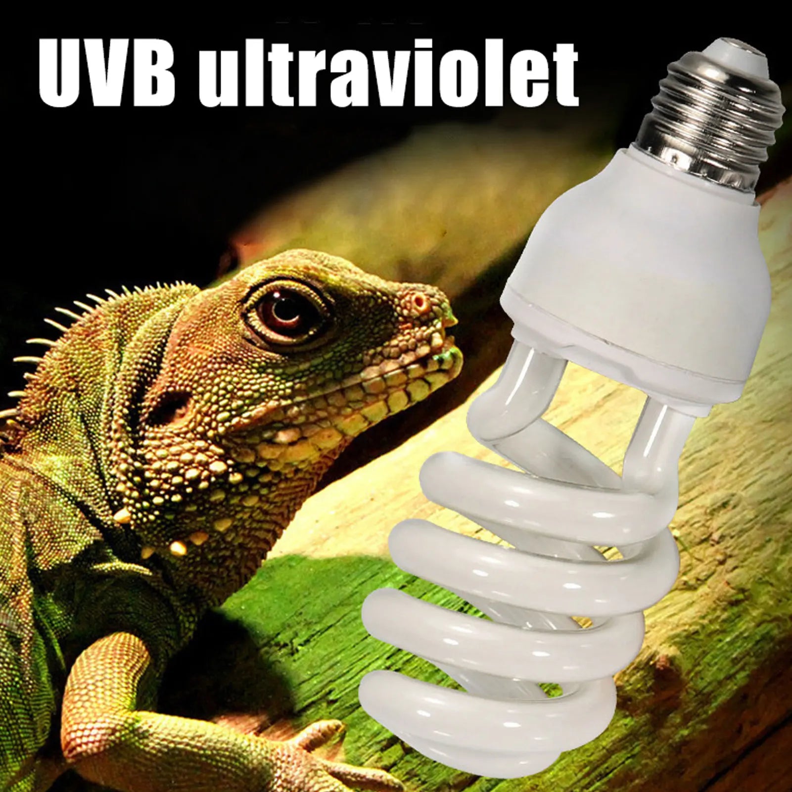 Reptile Heat Bulb Lamp Light High Intensity UVB Light Bulb for Reptiles Amphibian Use Household Breeding Chicken Heating Lamp