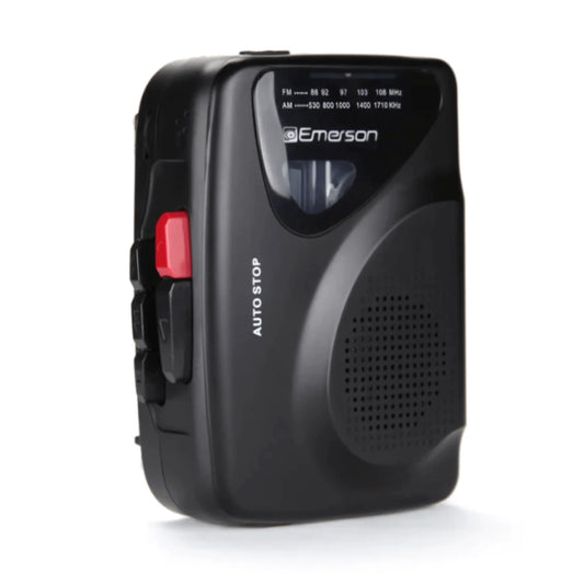 Emerson Portable Cassette Player & Recorder W AMFM Radio and Built-In Speaker