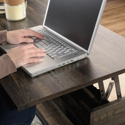 Steel River Lift-Top Coffee Table - Carbon Brown