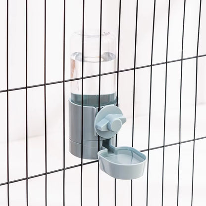 Automatic Pet Feeder Cage Hanging Bowl Water Bottle Food Container Dispenser for Puppy Cats Rabbit Birds Pet Feeding Product