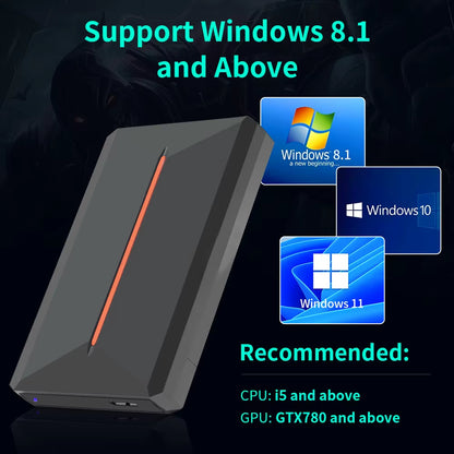 Launchbox OS 500GB Portable Gaming HDD Retro Game Console with 3700+PC/3D Games for Ps4/Ps3/Ps2/Ps1/Wii/Wiiu for Wins Pc/Laptop