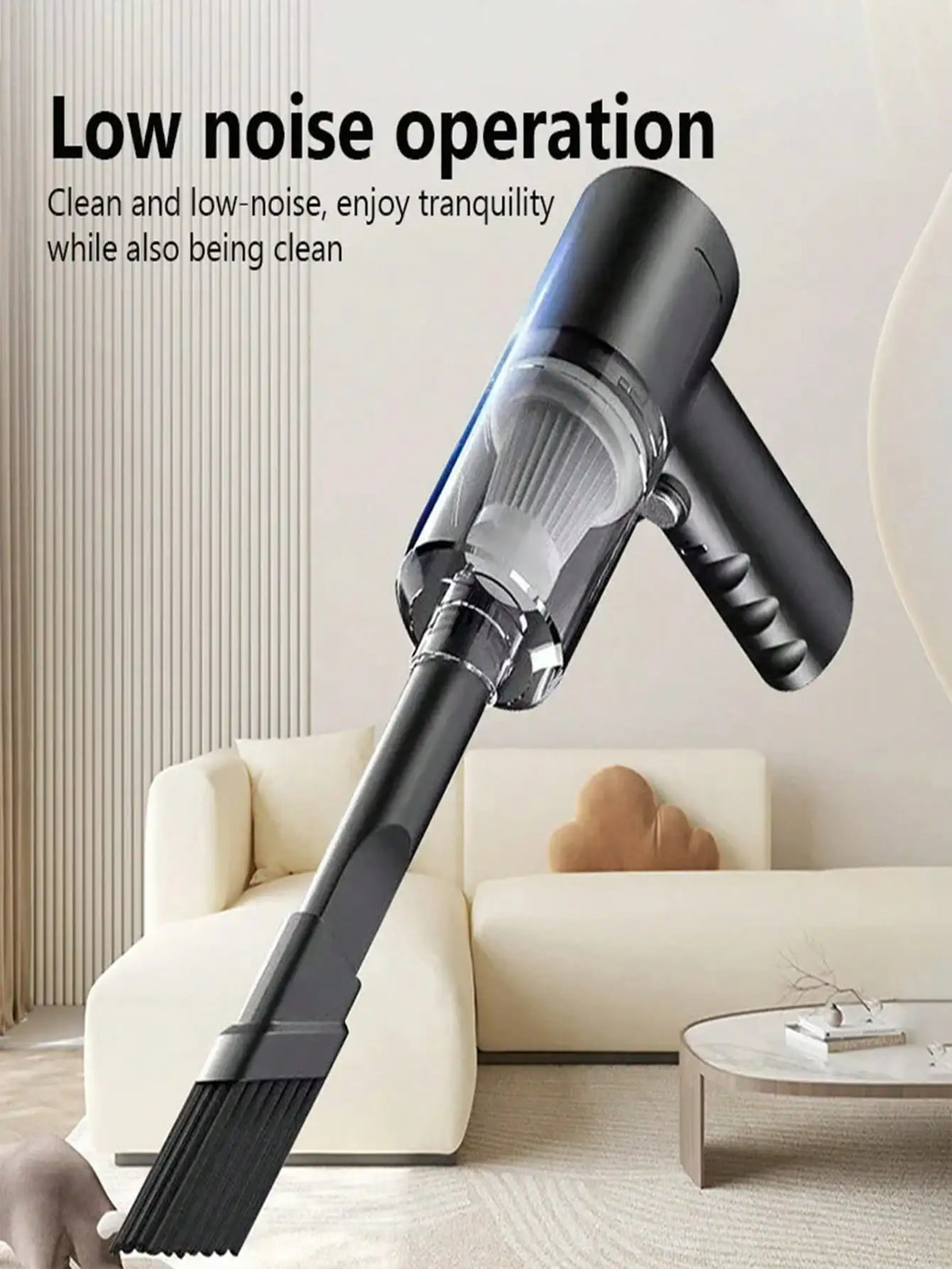 Cordless Handheld Vacuum Cleaner with Multiple Nozzles - Rechargeable and Versatile for Home, Car, Pet Hair, Keyboard, and Dust Cleaning