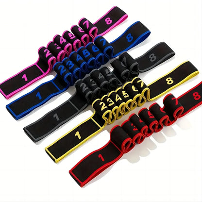 1Pc Stretching Strap with Loops - Non Elastic Stretch Band for Physical Therapy, Yoga Strap for Stretching Equipment, Stretch Bands for Exercise and Flexibility - Fascia, Hamstring & Leg Stretcher Belt