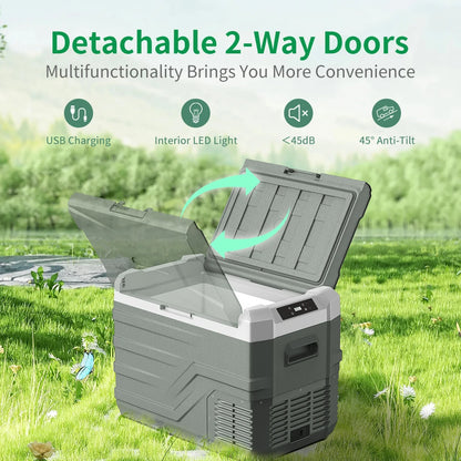 Alpicool NL Series Portable Car Refrigerator and Freezer - 12V Compressor Cooler for Camping and Travel (25L, 35L, 45L)